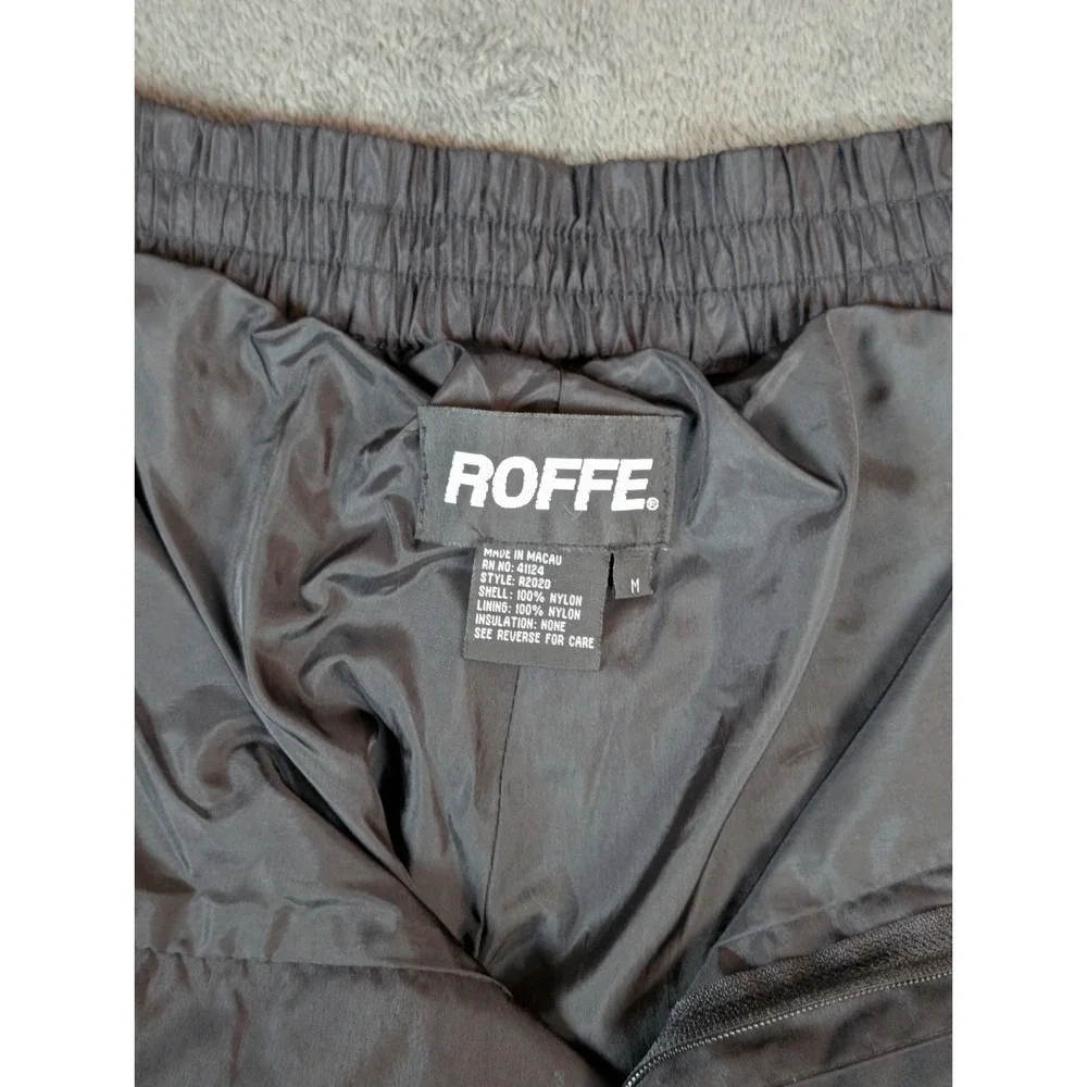 Vtg Roffe Ski Pants Men's 34 Blue Red  Zip Closure Elastic Ankle USA